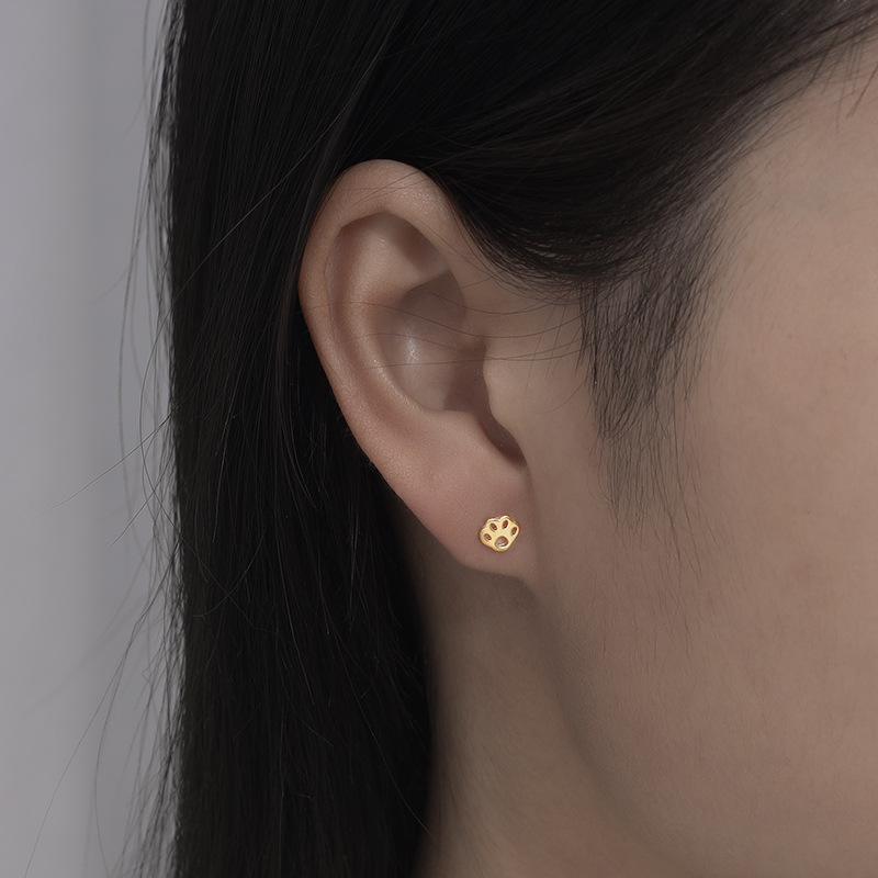 Animal, Butterfly Pattern 1 Pair 925 Sterling Silver Animal Butterfly Ear Studs