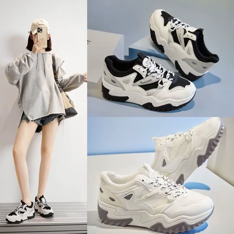 老爹鞋女2025年秋冬季女鞋新款百搭透气休闲学生运动鞋女鞋宽脚