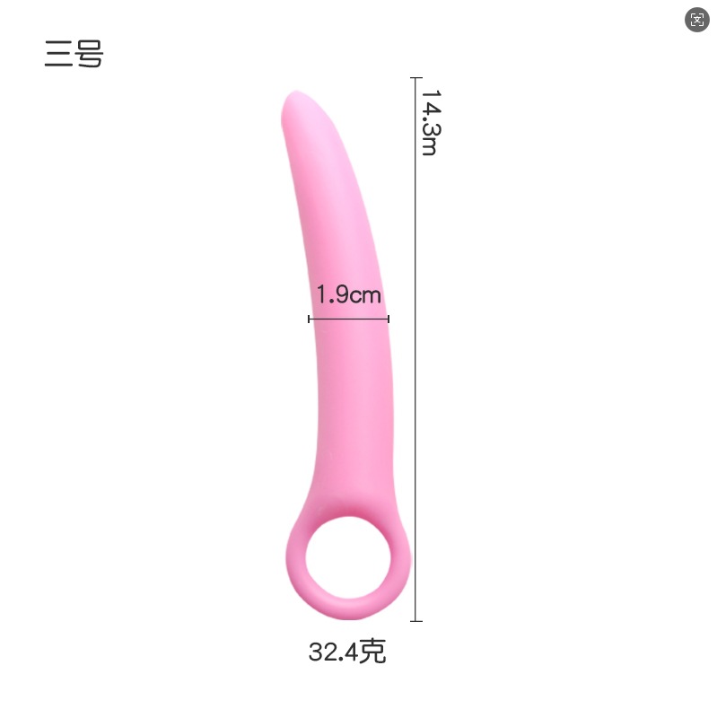 Progressive Vaginal Dilator Trainer Set, TPE, Manual Spasm Relief, Pink Size 5 — detail image 10