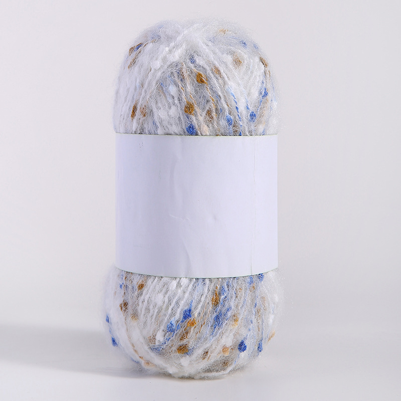 Doudou hilo hilo de bufanda hilo de lana punto de color mohael hilo tejido a mano diy arco iris tenis de mesa hilo mixto hilo de punto de pareja