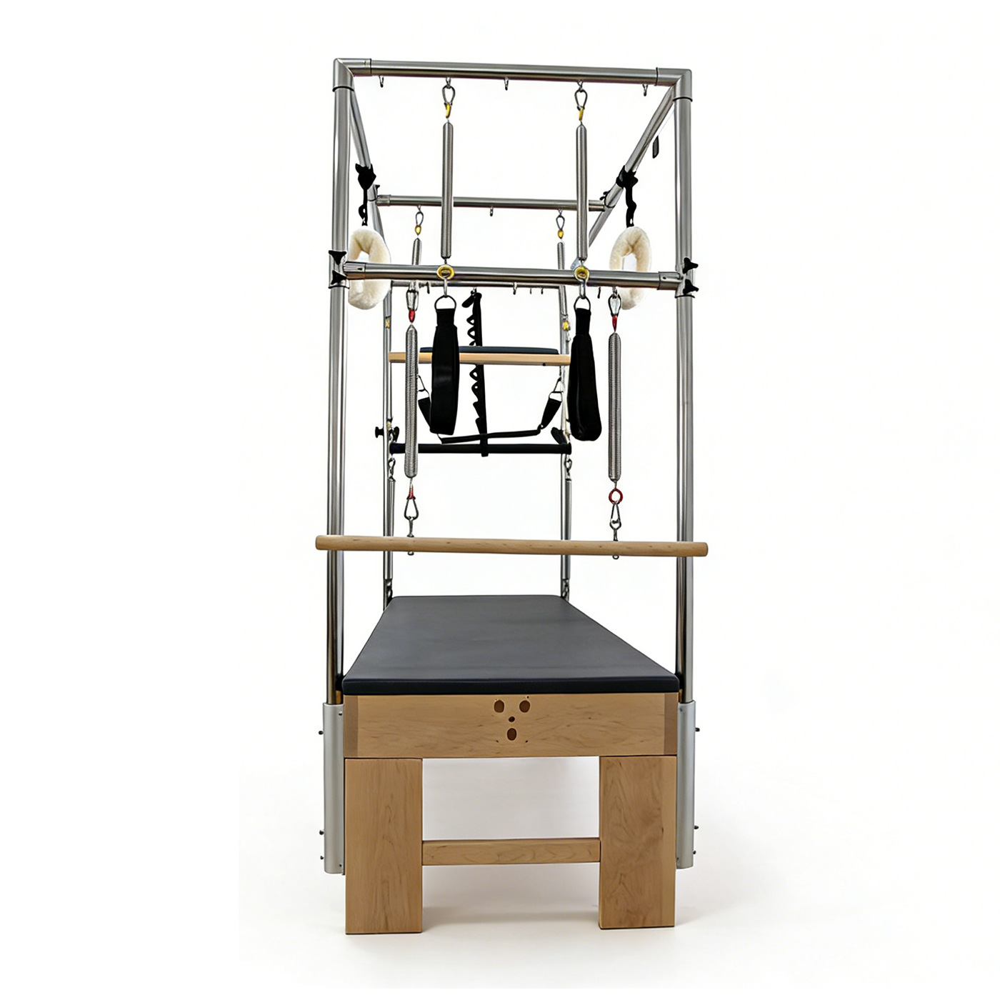 Cama Core Cadillac de Pilates 3 en 1 Madera de Roble y Arce para Estudio de Yoga image 6