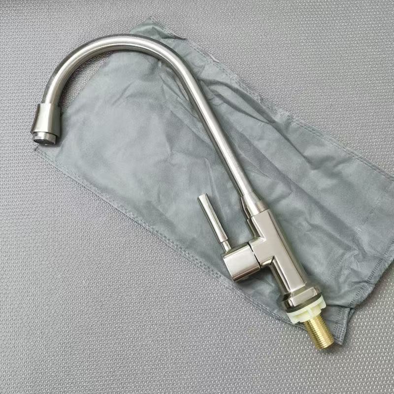 ✅ Kitchen Faucet Hot and Cold Household Sink Sink Faucet Hot and Cold Faucet Single Cold Stainless Steel