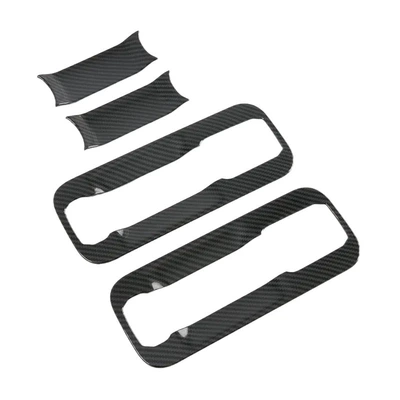 Rearview Mirrors, Fuel Tank Caps, Other Automotive Exterior Supplies - abs-carbon-fiber-pattern-door-bowl-two-doors