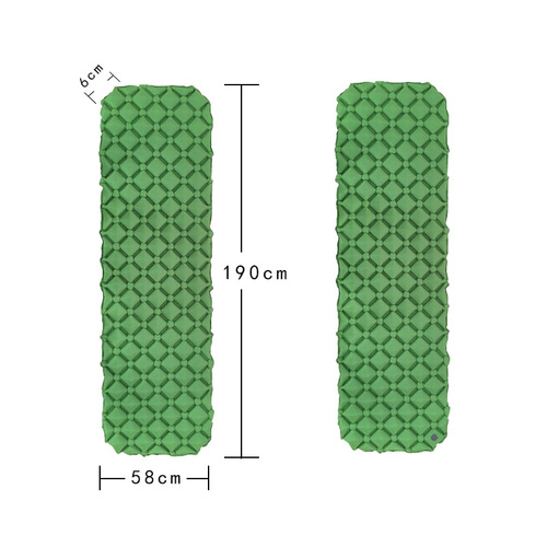 Outdoor Inflatable Cushion Air Mattress for Camping, Picnic, Beach, Tent, Waterproof, Diamond TPU