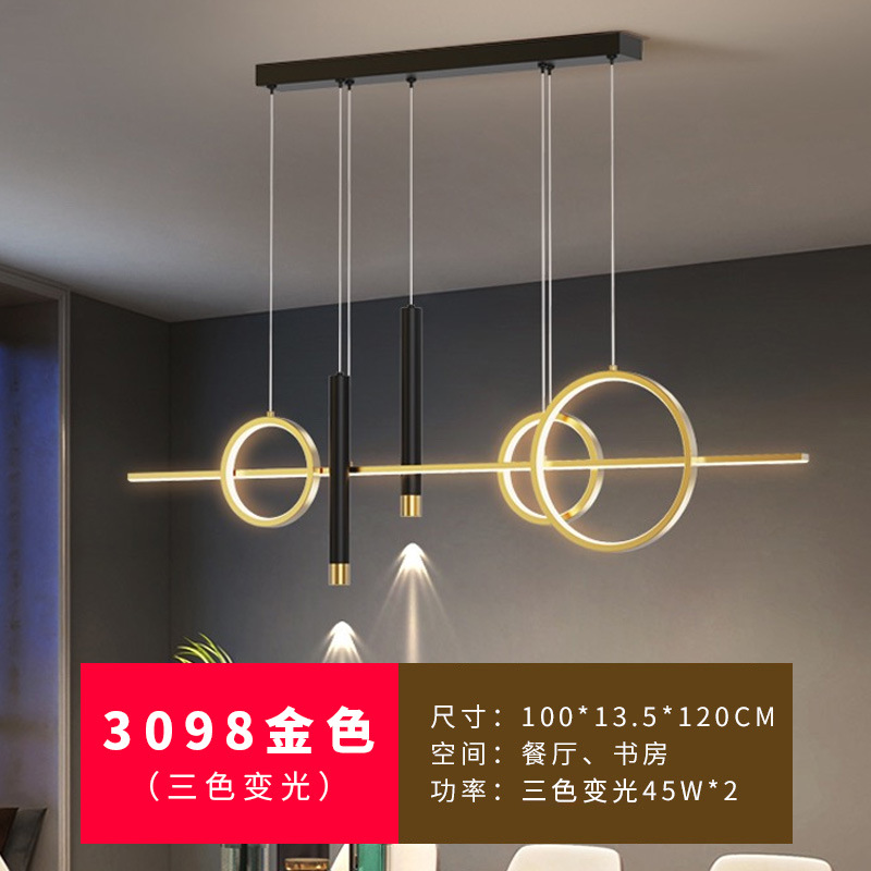 Candelabro de restaurante Lámpara de Zhongshan de lujo ligero, diseño minimalista moderno, comedor, bar, isla, mesa de comedor, lámpara, nuevo 2025