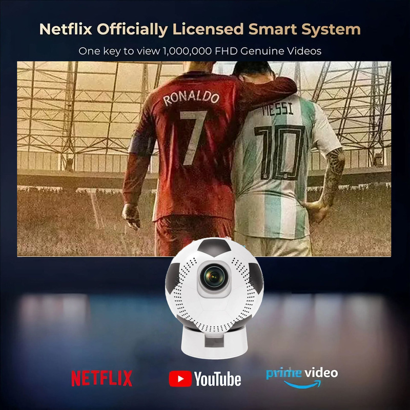2026 ワールドカップサッカープロジェクタークロスボーダー新 4K 電動フォーカスホットホームプロジェクター携帯電話投影スクリーン|undefined