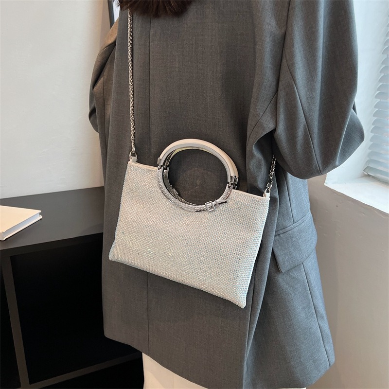 Cross-Border Amazon Style Trendy Evening Bag Party Clutch Sparkling Handbag For Banquets - Thumbnail 4