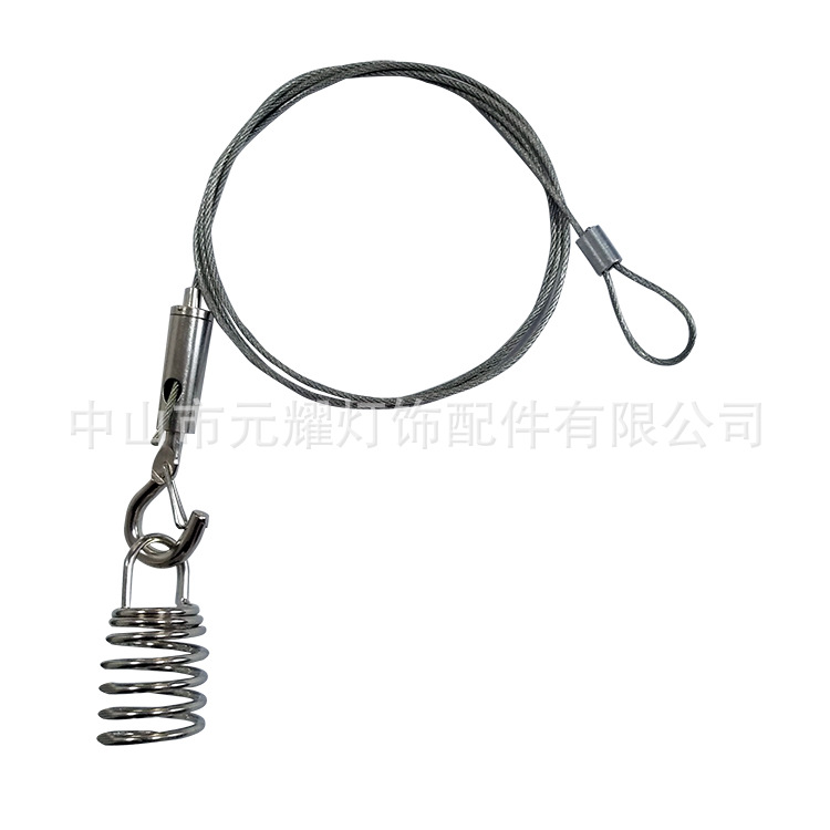 供应304不锈钢钢丝绳配件 锁线器展示画框挂绳吸声板吊线组件