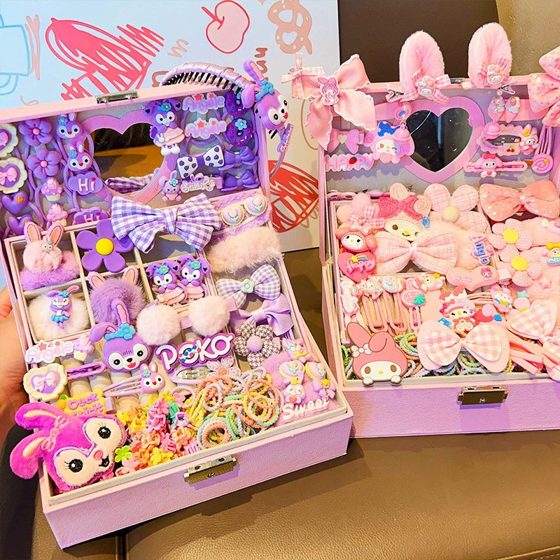 Children's gift box, hairgrip, cartoon set, storage system, internet celebrity, Birthday gift