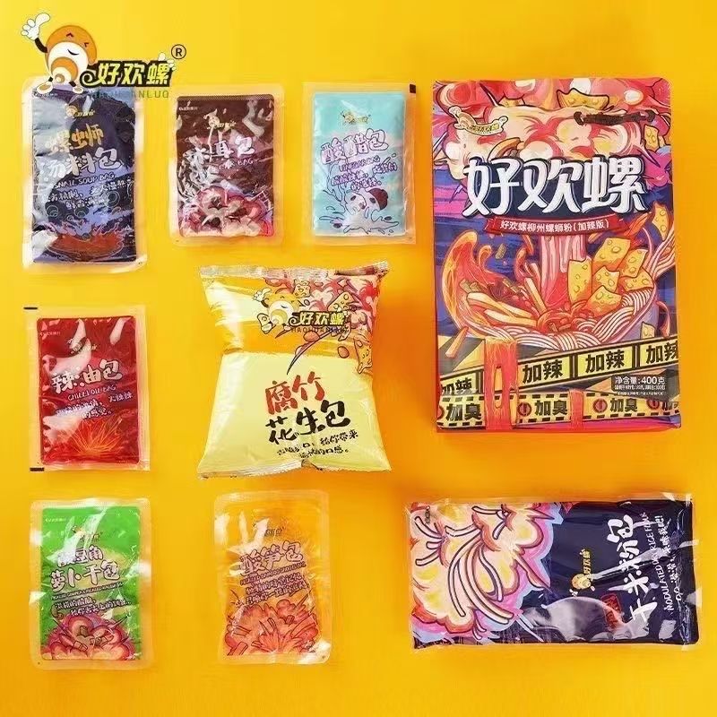 好欢螺螺蛳粉加辣加臭400g好欢乐正宗广西柳州特产米线酸辣粉批发