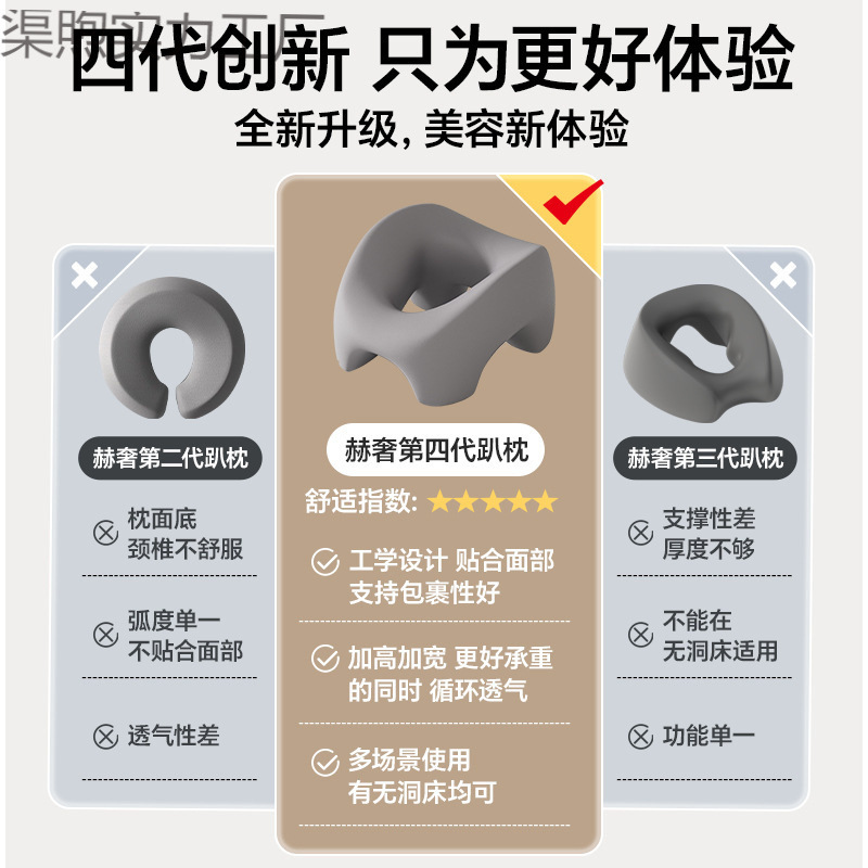 院趴枕床专用推拿按摩床洞脸垫家用床上趴趴枕记忆趴睡枕|undefined
