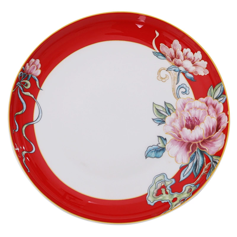Set, tableware, ceramic gift box, Chinese style, light luxury style
