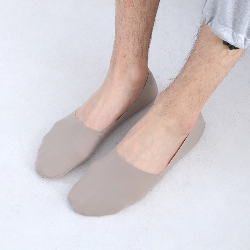 Spring and Summer Ultra-Thin Low-Cut Shallow Mouth Terry Cotton Bottom Ice Silk Silicone Anti-Falling Invisible Socks for Men Breathable and Deodorant Spring and Summer Ultra-Thin Low-Cut Shallow Mouth Terry Cotton Bottom Ice Silk Silicone Anti-Falling Invisible Socks for Men Breathable and Deodorant