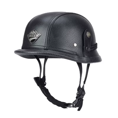 Motosiklet dəbilqələri — Motorcycle Helmet, Biker Helmet, Soldier-Style - m55-56-black-single-helmet
