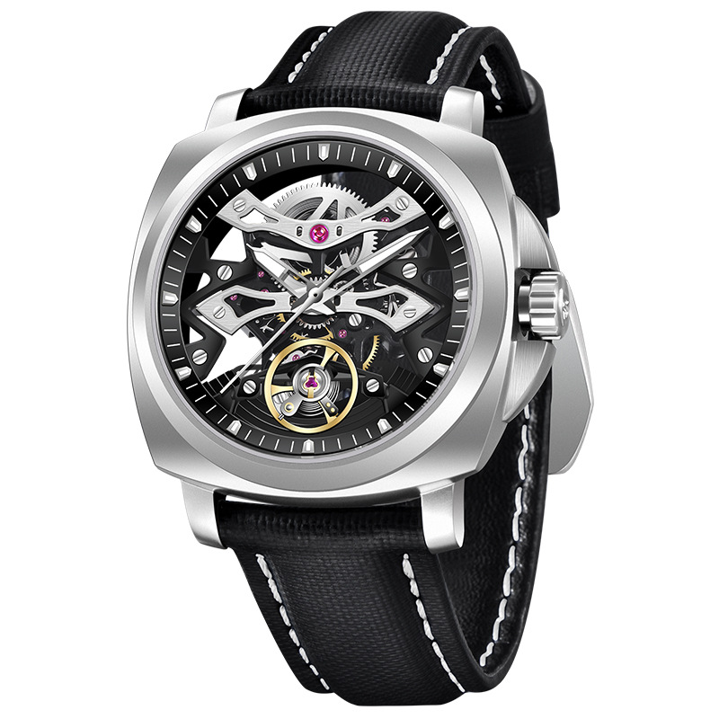 PAGANI DESIGN movimiento hueco hombre automático reloj mecánico impermeable reloj de pulsera de acero inoxidable PD-YS017