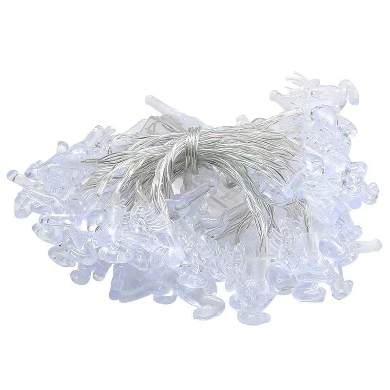 Navidad LED decoración interior copo de nieve alce burbuja bola atmósfera decoración lámpara solar string