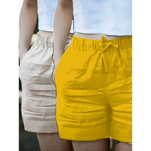 B 38724 High waist drawstring women's shorts ��������Ůʿ��