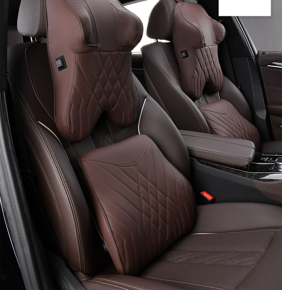 Car Massage Headrest Neck Pillow Lumbar Pillow Car Pillow Lumbar Pillow Cushion Lumbar Cushion Memory Foam Lumbar Pillow