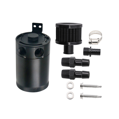 Auto parts two-hole breathable oil pot with air filter car modified oil breathable pot high double flow channel exhaust gas circulation pot
