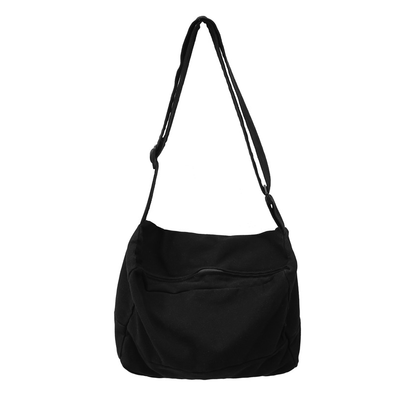 Bolso bandolera de lona para mujer 2024 nuevo bolso de hombro retro japonés de gran capacidad