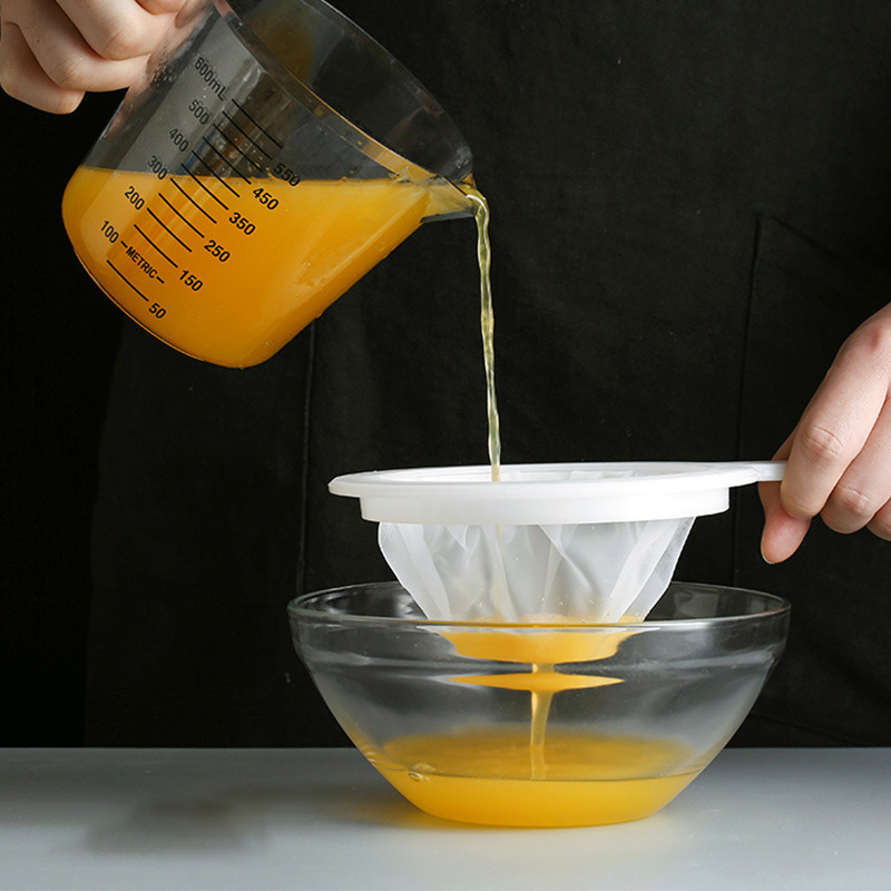 Soy milk filter household baby juice separation filter slag separation artifact baking small flour sieve