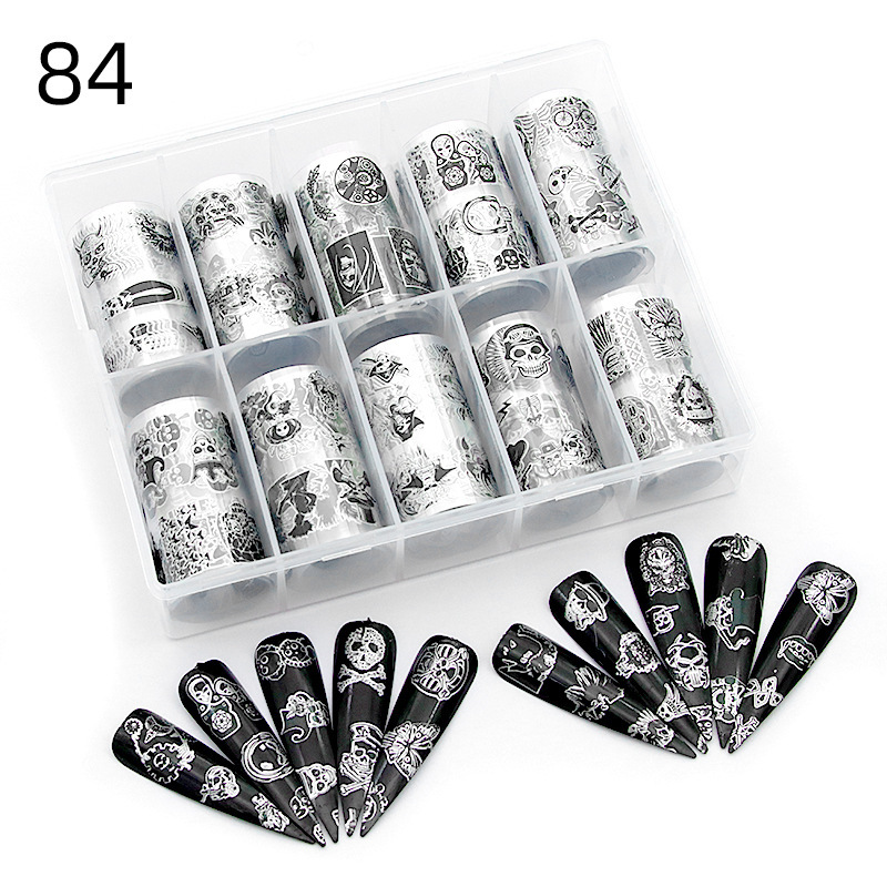 Cross-border Nail Art Halloween Nail Art Star Sticker suit Nail Sticker Transfer Paper Christmas Nail Sticker