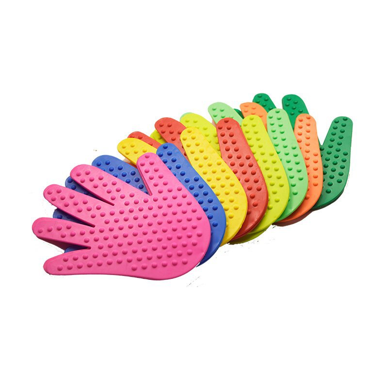 Equipo de entrenamiento sensorial para niños huellas huella de mano pie signo placa Palm pad divertido equipo de entrenamiento sensorial