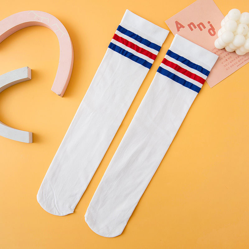 Blue and red bars of white background
