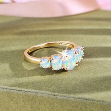 Y 31923 Opal egg women's ring �ı�����Ůʿ��ָ�羳��ó��