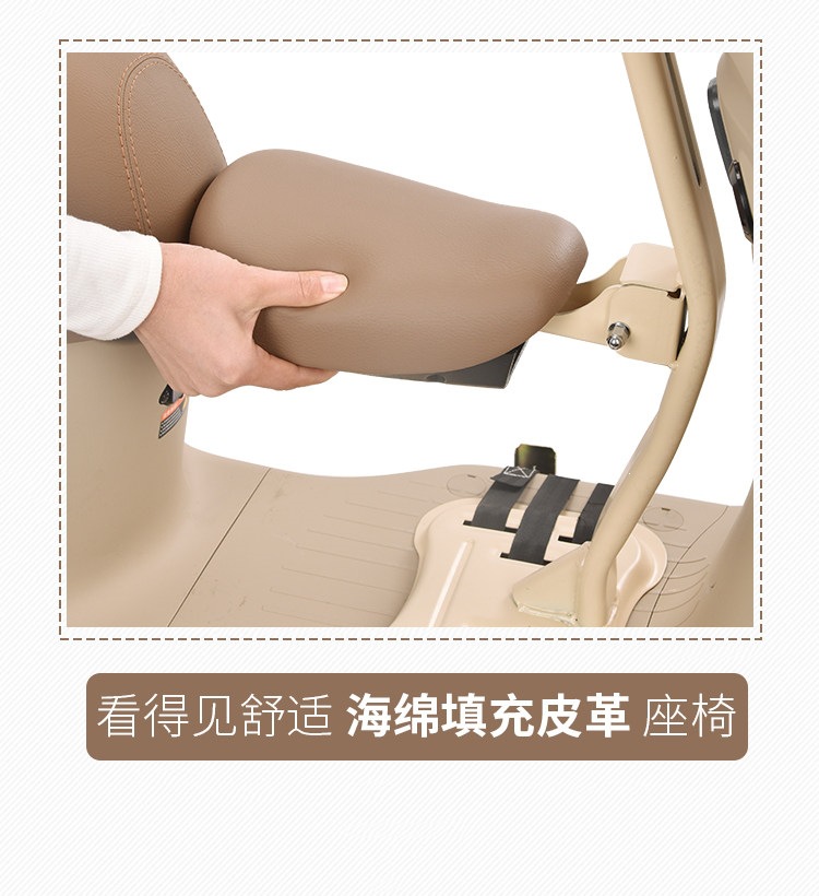Front-mounted foldable child seat for electric bikes and motorcycles, baby seat, child safety cushion