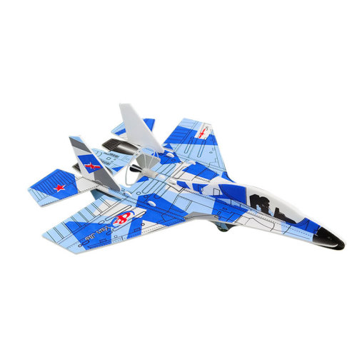 New style toy electric fighter plane Su-27 foam hand-throwing remote-controlled gliding plane loop model factory supply