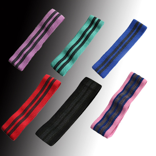 Popularity Yoga Male and Female Fitness Glute Circle Deep Squat Slimming Hip Belt Slip-Resistant Elastic Resistance Band Exercise Training Equipment