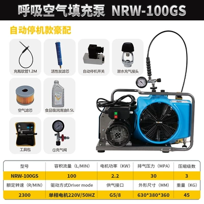 Fire Extinguisher Air Filling – Hava kompressorları - nrw-100gs-220v-automatic-luxury-equipment-comes-with-diving-inflatable-head