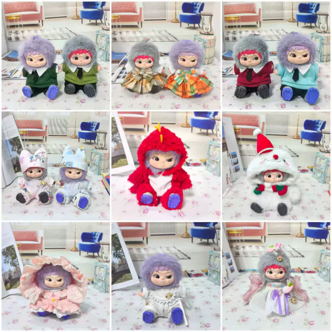 20CM同款甜馨WAKUKU哇库库服装潮派对系列盲盒玩偶娃酷酷娃衣服