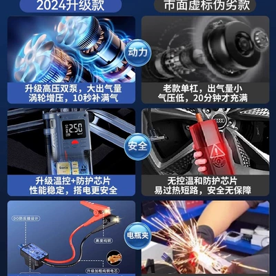 Hava nasosu | Measurement, Emergency Starting Power Supply