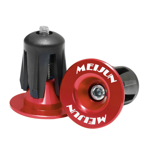 Bicycle aluminum alloy handlebar plug, handlebar plug, color handlebar plug, dead fly lock screw handlebar plug, cross-border