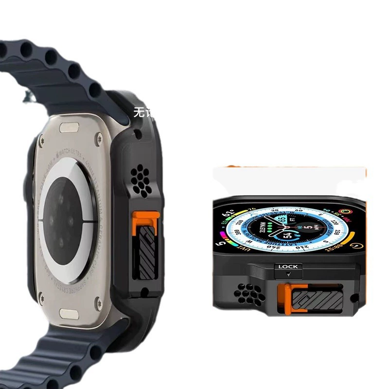 Новая модель подходит для Apple Watch iWTCAH9/8/7/6, защитный чехол Spige-LOCK FIT с жесткой застежкой для ПК.