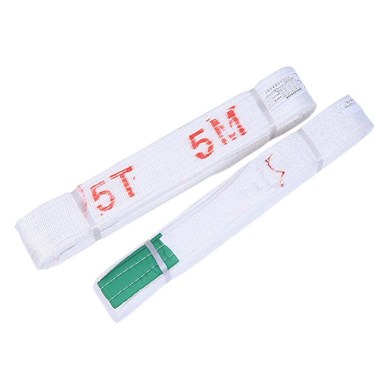 Ремни для подъема грузов из белого полипропилена от производителя, 1т, 3т, 5т, 10 тонн, с двойной пряжкой, промышленные, плоские, для крана