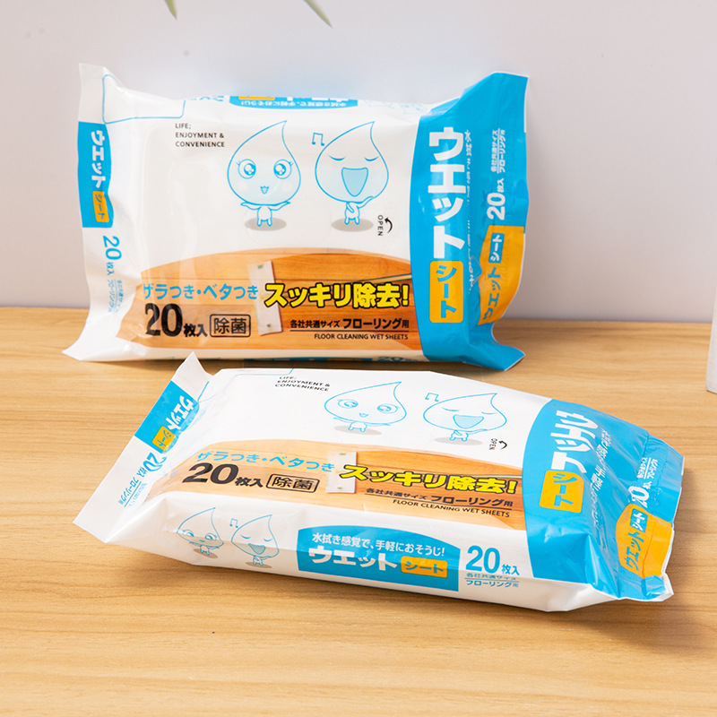 Floor Wipes Dust Removal Paper Sucking Hair Wipes Floor Wipes Lazy Mop Disposable Disposable Cloth Household Mopping Towel