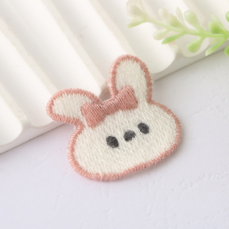 新しい刺繍布ステッカー漫画ウサギ刺繍ステッカー幼児と子供服アクセサリー装飾ステッカー韓国パッチステッカー卸売|undefined