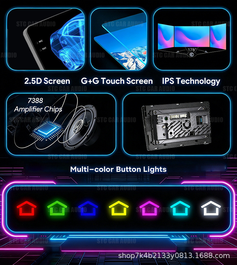 9inch Android car navigation all-in-one device with large central control screen, mobile phone connectivity, CarPlay, smart car system, universal model