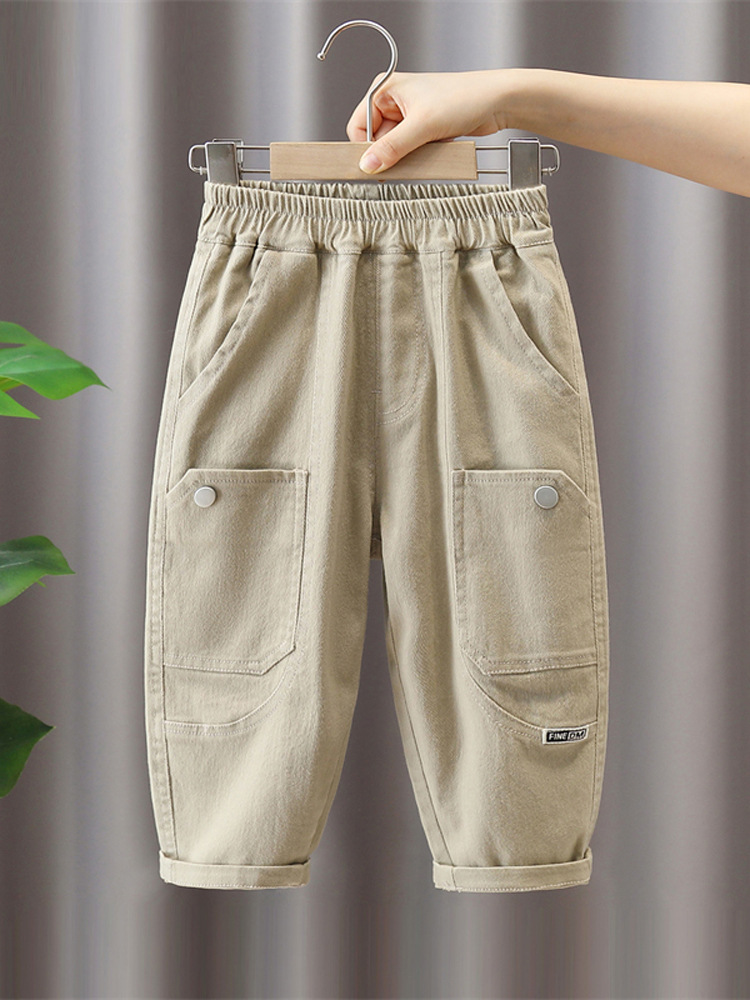 Pantalones de Otoño para Niños 5741, Nuevos Pantalones Largos de Primavera y Otoño 2026, Elegantes Pantalones Casuales de Estilo Coreano para Niños image 4