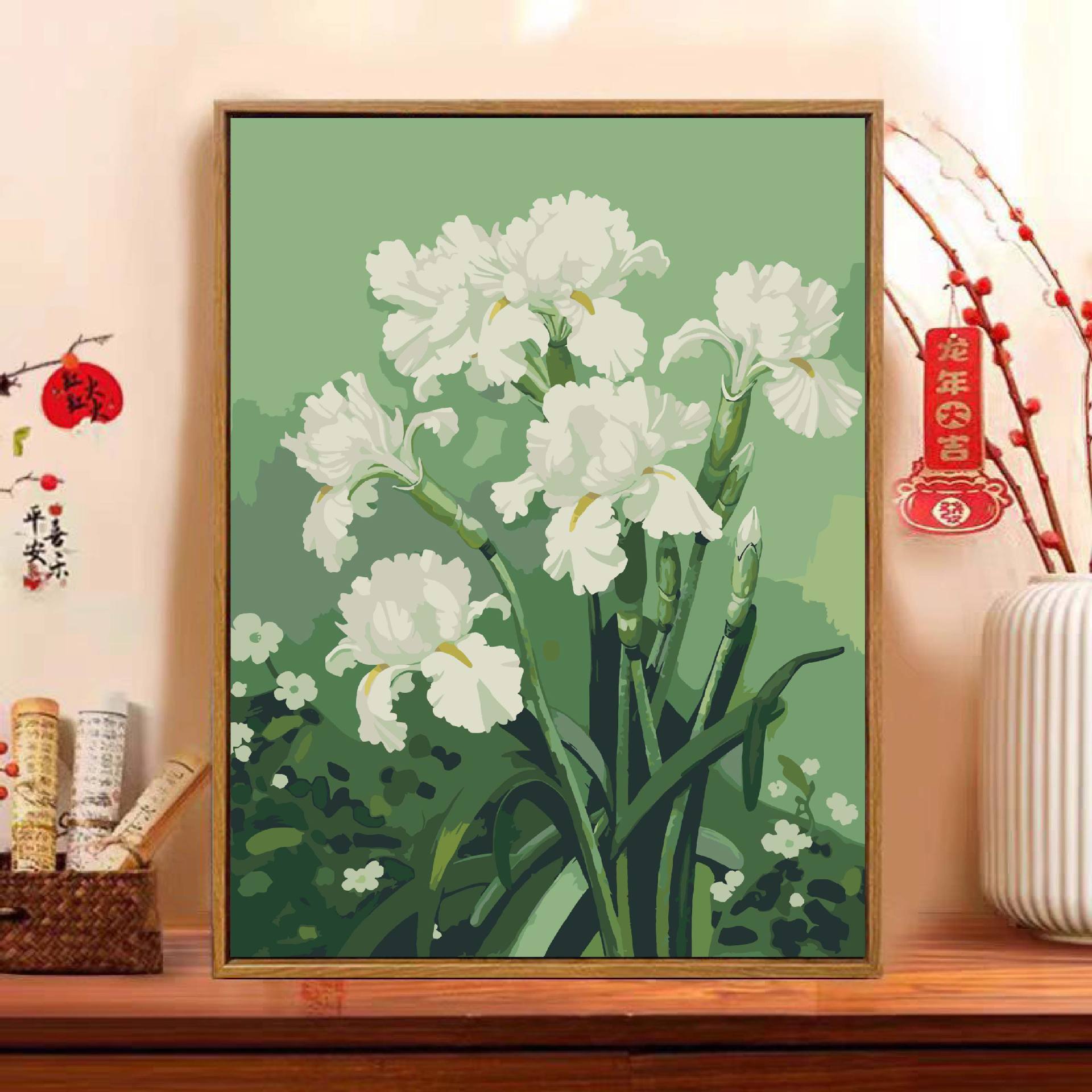 Floral pintura al óleo digital diy pintura de relleno adulto pintado a mano paisaje pintado a mano pintado acrílico pintura decorativa