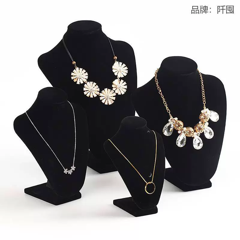 . Фланелевая модель ювелирных изделий стойка Плесень Для шеи ювелирные изделия фигурка реквизит кулон полка ожерелье дисплей