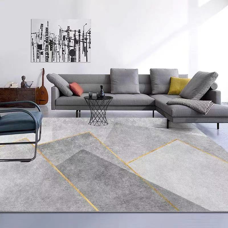 Alfombra de terciopelo cristalino para sala de estar, alfombra de mesa de centro de fácil cuidado, alfombra de área grande de cobertura total para uso doméstico, ideal para dropshipping transfronterizo en Temu.