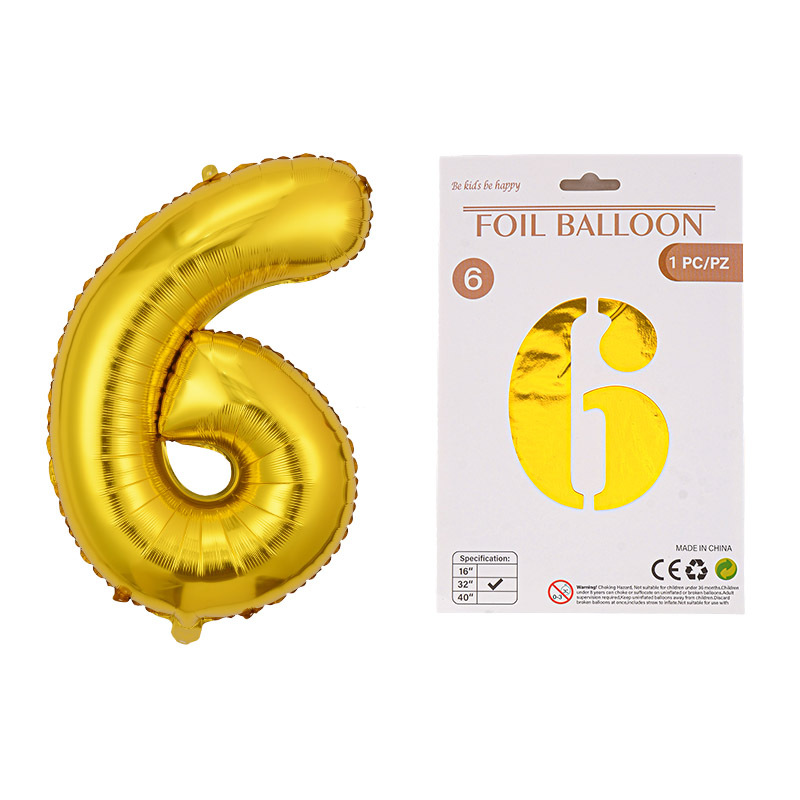 Globo de película de aluminio digital de 32 pulgadas, tarjeta de papel, tapa dura, paquete individual, cuerpo delgado, fiesta digital, globo decorativo flotante