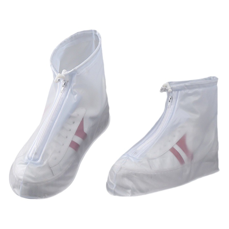 Waterproof Shoe Covers, Non-Slip Rain Gear, Pvc Thickened Wear-Resistant Foot Covers for Men and Women, Outdoor Adult Mid-Calf Rain Boot Covers
