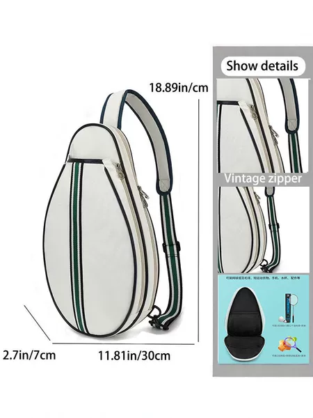 New cross-border tennis bag, single-shoulder badminton racket bag, waterproof, large capacity, sports storage backpack, available in men's and women's styles, in stock