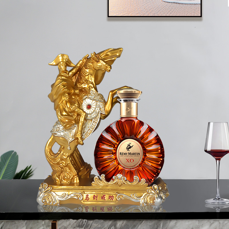 Napoleon xo Wine Rack Ornaments Wine Cabinet Decoration Household High-end Wine Rack Oblique Decoration Resin Crafts
