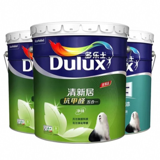 多乐士乳胶漆清新居抗甲醛净味五合一家用自刷家用水性墙面漆